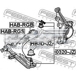 Сайлентблок нижнього важеля передньої підвіски Febest HABRGB ціна, від 25.83 USD