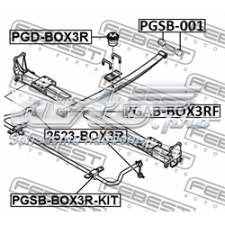 Купити PGSB001 Febest Сайлентблок сережки ресори