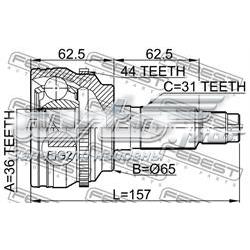 Граната колісна Febest 0510CX7A44 ціна, від 42.21 USD