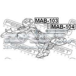 Сайлентблок підрамника задній Febest MAB104