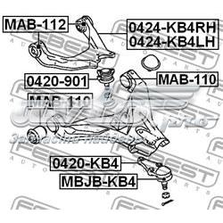 Сайлентблок переднього важеля MAB110 Febest