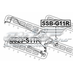 Купити SSBG11R Febest Опора стабілізатора