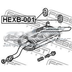 HEXB001 Febest подушка кріплення глушника