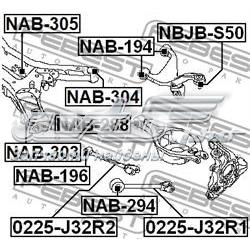 Сайлентблок задньої балки/підрамника Nissan Murano (Z51) (Нісан Мурано)