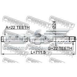 Купити 0212B10MTRH Febest Піввісь права