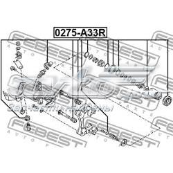 Купити 0275A33R Febest Супорт гальмівного, заднього