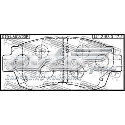 Гальмівні колодки Febest 0101MCV20F ціна, від 21.84 USD