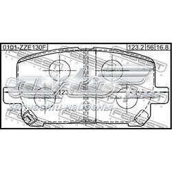 Колодки гальмівні передні, дискові 0101ZZE130F Febest