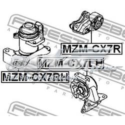 Купити MZMCX7RH Febest Подушка (опора) двигуна, права