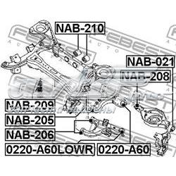 Купити NAB210 Febest Сайлентблок задньої балки