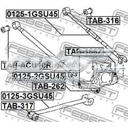 Тяга поперечна задньої підвіски 01251GSU45 Febest