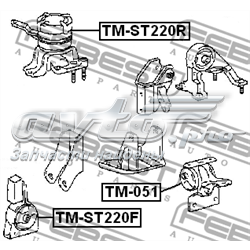 Подушка (опора) двигуна, права TMST220R Febest