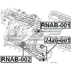 Сайлентблок нижнего переднего рычага  FEBEST RNAB001