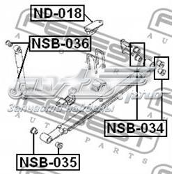 NSB035 Febest Сайлентблок задньої ресори, передній