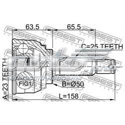 Граната колісна Febest 0410005 ціна, від 29.77 USD