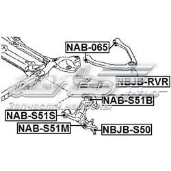 Сайлентблок нижнего переднего рычага  FEBEST NABS51M