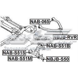 NABS51S Febest Сайлентблок переднього нижнього важеля