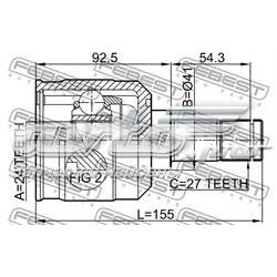  Граната внутрішня ліва Mitsubishi Galant 8