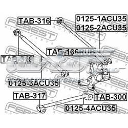 Купити TAB166RUB Febest Сайлентблок цапфи задньої