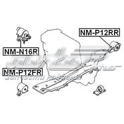 Подушка (опора) двигуна, задня Febest NMP12RR ціна, від 19.06 USD