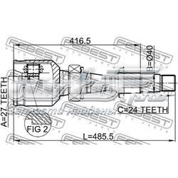 0111MCV30RH Febest ШРКШ внутрішній, передній, правий