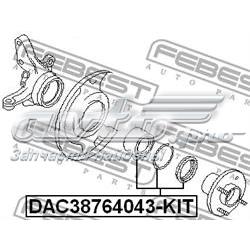 Підшипник маточини передньої DAC38764043KIT Febest