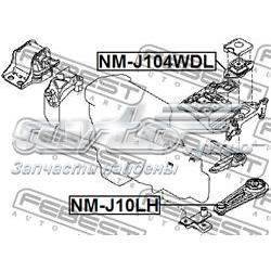 NMJ104WDL Febest подушка (опора двигуна, ліва верхня)