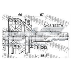 2310T5 Febest Граната зовнішня