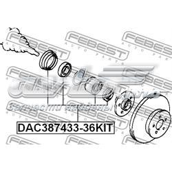 Підшипник ступиці DAC38743336KIT Febest