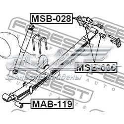 MAB119 Febest Сайлентблок задньої ресори, передній