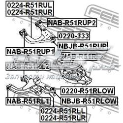 Шарова опора задньої підвіски, нижня 0220R51RLOW Febest