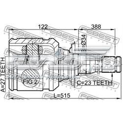 ШРУС внутрішній правий 0111ACA20RH Febest