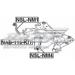 Кронштейн передньої балки Febest NSLNM4