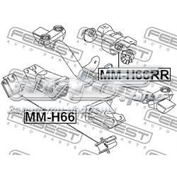 Подушка двигуна задня MMH66RR Febest