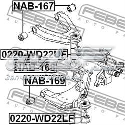 Кульова опора, нижня Febest 0220WD22LF