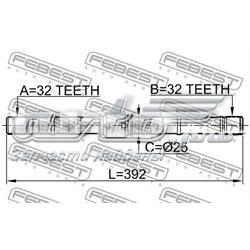 Купити 0212SR20LH Febest Ліва піввісь
