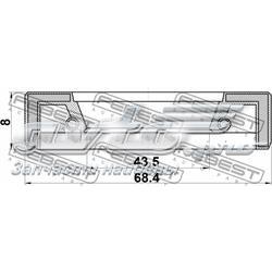 Купити 95FAY45680708X Febest Сальник роздавальної коробки, первинного вала