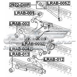 LRAB005Z Febest сайлентблок тяги поперечної, задньої підвіски