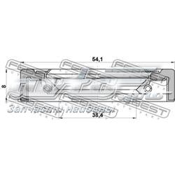 Сальник задньої маточини 95GCY40540808X Febest