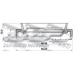 Сальник передньої маточини Mitsubishi 3885A008 ціна, від 6.54 USD