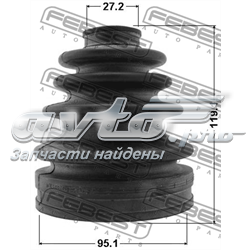 Пильник ШРУСа внутрішній 01152UZFE Febest