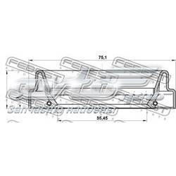Сальник піввісі заднього моста, внутрішній 95FDY57750909C Febest