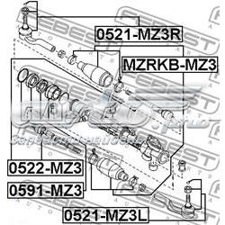 Пильник рульової рейки MZRKBMZ3 Febest