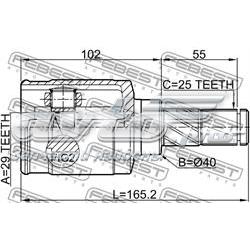 Купити 397113U000 Nissan/Infiniti ШРУС внутрішній правий