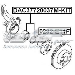 DAC37720037MKIT Febest Підшипник маточини передньої