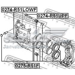 Направляюча супорту переднього, верхня 0274R51LOWF Febest