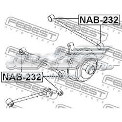 NAB232 Febest Сайлентблок заднього поперечного важеля