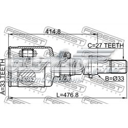 ШРКШ внутрішній, передній, правий Zekkert GS5236 ціна, від 67.12 USD