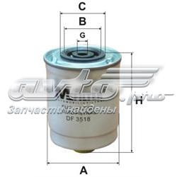 Фільтр тонкого очищення палива Mfilter DF3518 ціна, від 9.01 USD