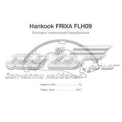 FLH09 Hankook Frixa колодки гальмові задні, барабанні
